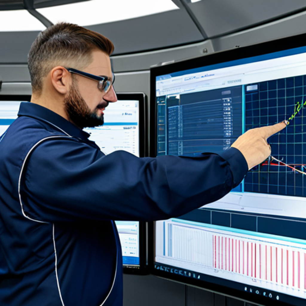 철도 차량 주행 데이터 분석 - Predictive Maintenance Visualization**
"A maintenance engineer in a clean, modern railway maintenan...