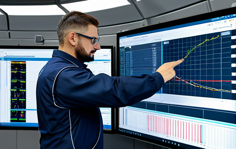 철도 차량 주행 데이터 분석 - Predictive Maintenance Visualization**

"A maintenance engineer in a clean, modern railway maintenan...