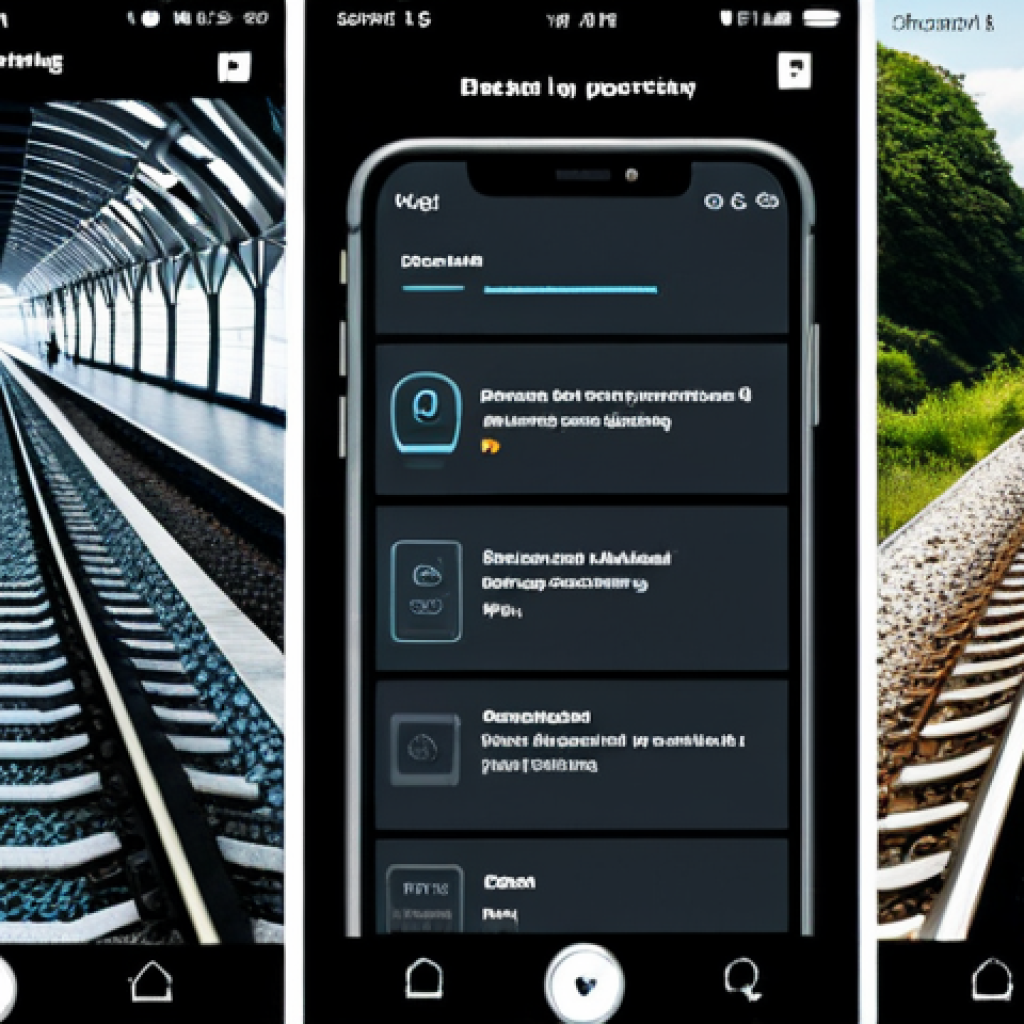 철도기사 시험에 유용한 앱 추천 - Here are three detailed image prompts for generating images based on the provided text, focusing on ...