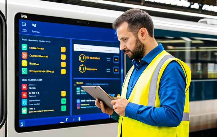 철도기사 시험에 유용한 앱 추천 - Here are three detailed image prompts for generating images based on the provided text, focusing on ...