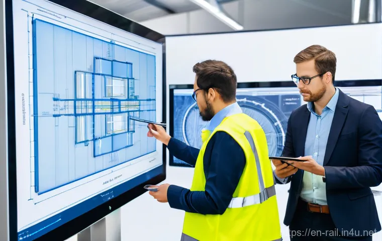 철도기사 필기시험 꿀팁 - **Image Prompt: Focused Railway Engineering Student**
    A bright, clean image of a determined youn...