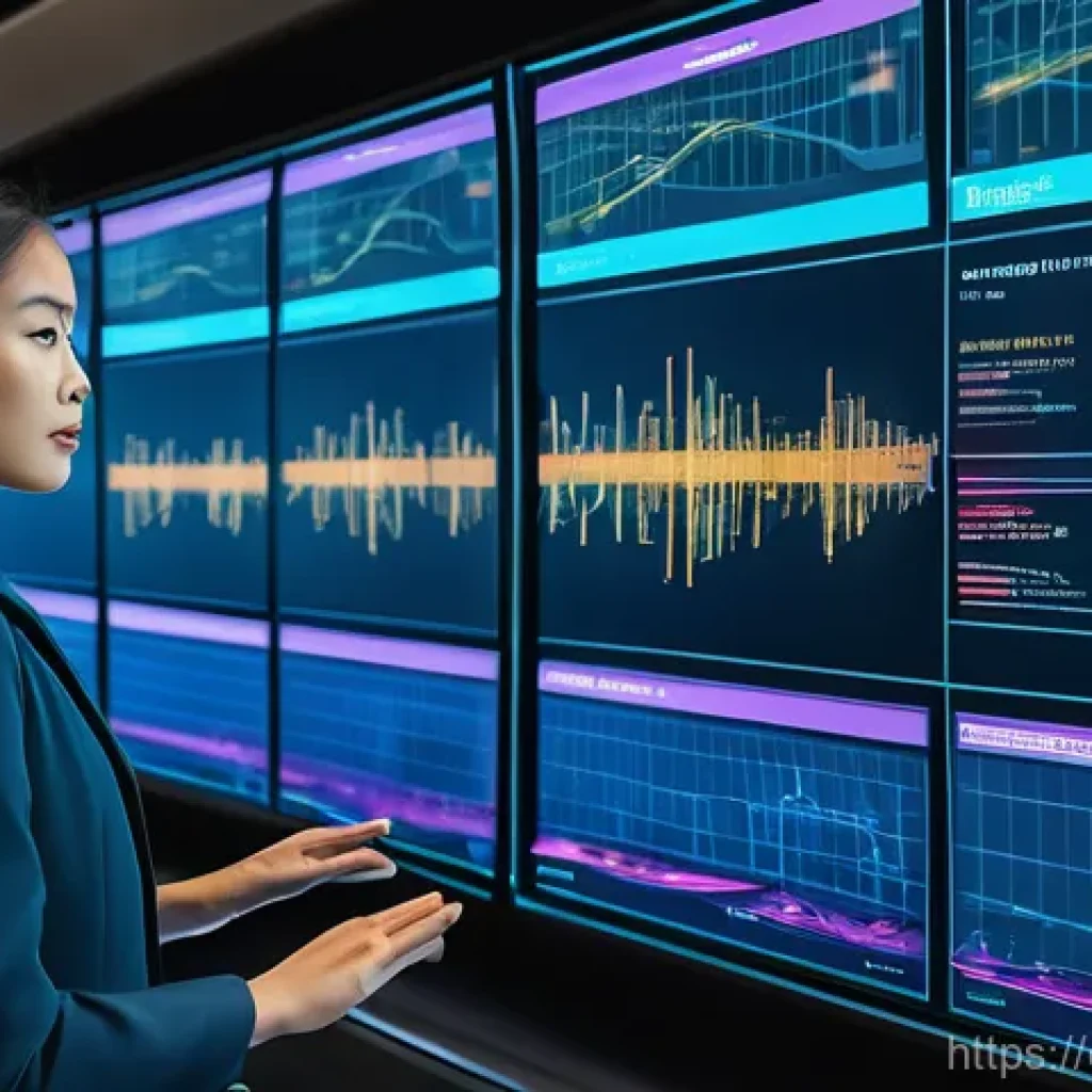 철도 시스템 예측 유지보수 사례 - **Prompt:** A visually stunning, futuristic control center overseeing a sprawling railway network. A...